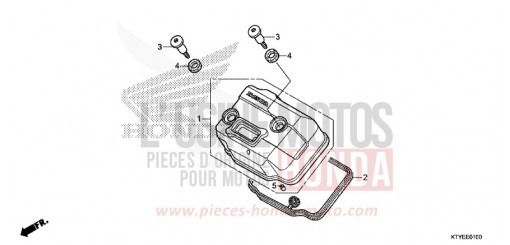 COUVERCLE DE CULASSE CBR125RF de 2015